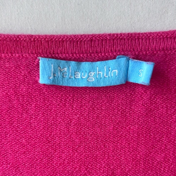 J.McLaughlin 100% Cashmere sweater hot pink - Picture 3 of 4